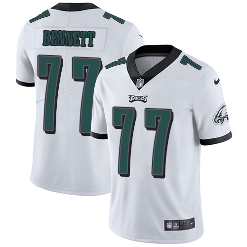 Nike Eagles #77 Michael Bennett White Youth Stitched NFL Vapor Untouchable Limited Jersey - Click Image to Close